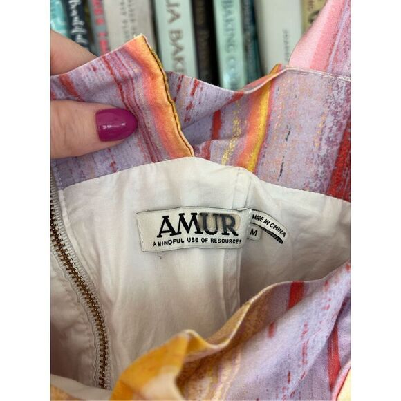 Amur Multicolor Teddy Top Tie Shoulder Crop Tank Size Medium - Picture 5 of 10